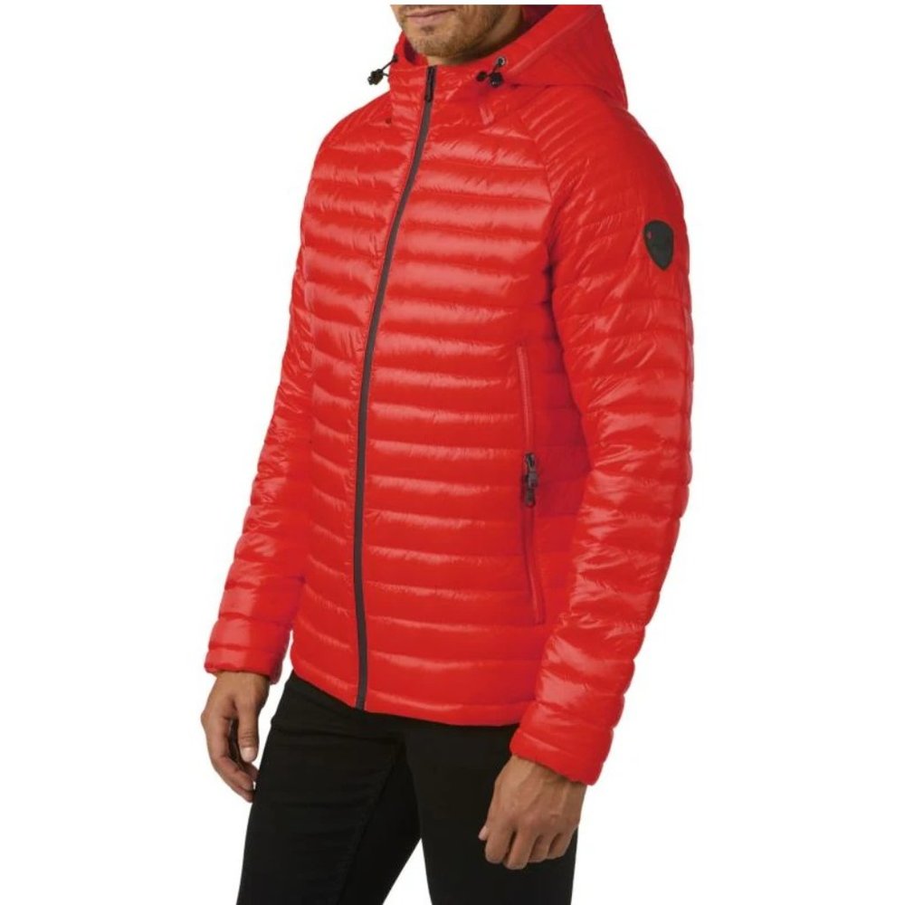 PAJAR Men's Super Soft Packable Water Repels Lightweight Packable Hooded Puffer